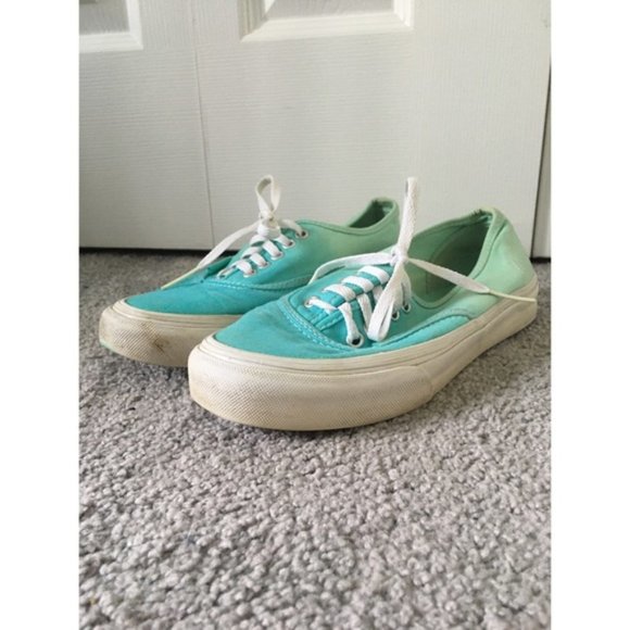 Seafoam Green Ombre Vans Authentic - Picture 4 of 9